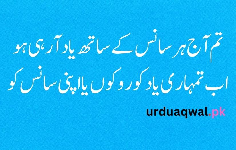 urdu poetry 2 lines text attitude