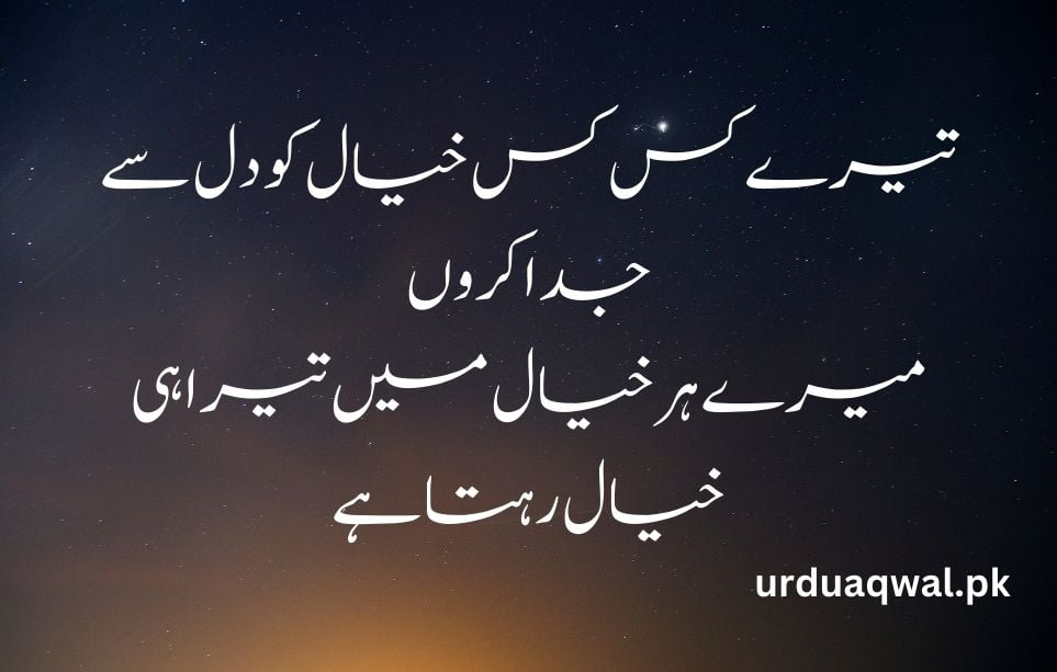 urdu shayari on love 