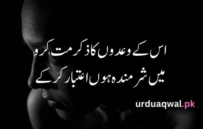 Sad Shayari in urdu text