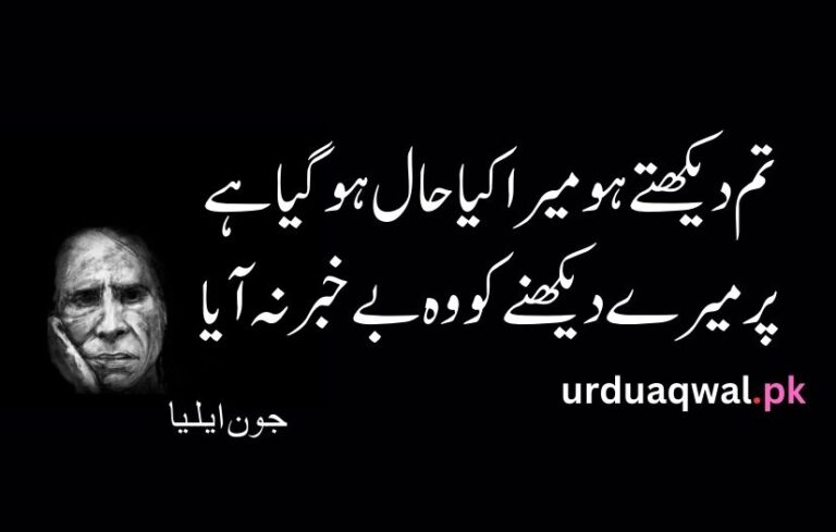 John elia urdu poetry - Poetry of john Elia - Urdu Aqwal