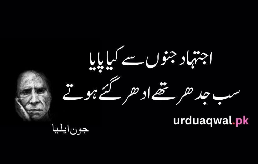 John elia urdu poetry