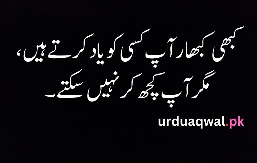 sad quotes in urdu