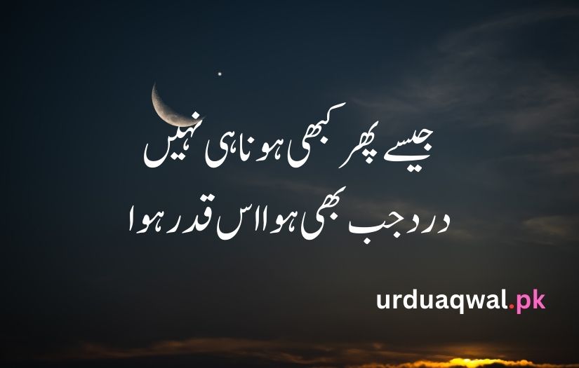 1 line poetry in urdu