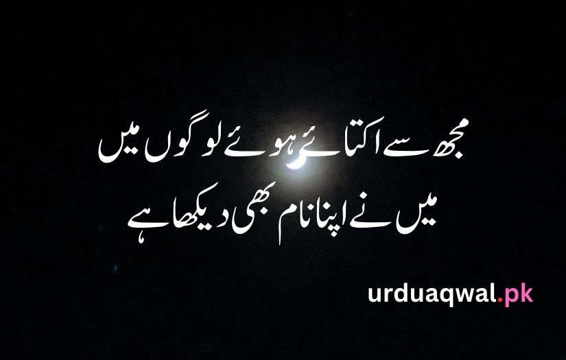 1 line poetry in urdu