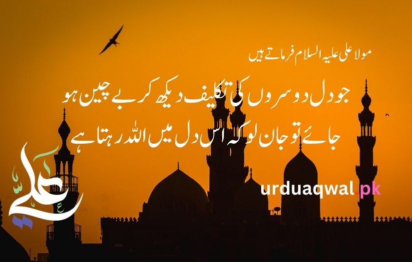 Mola Ali quotes in urdu text