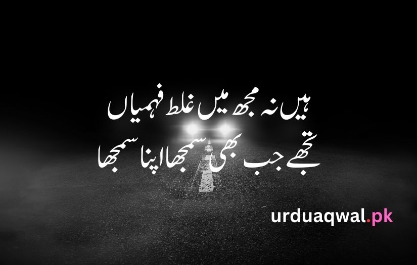 Sad poetry in urdu text copy paste