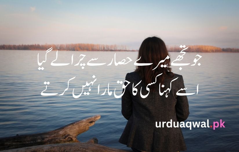 Sad poetry in urdu text copy paste