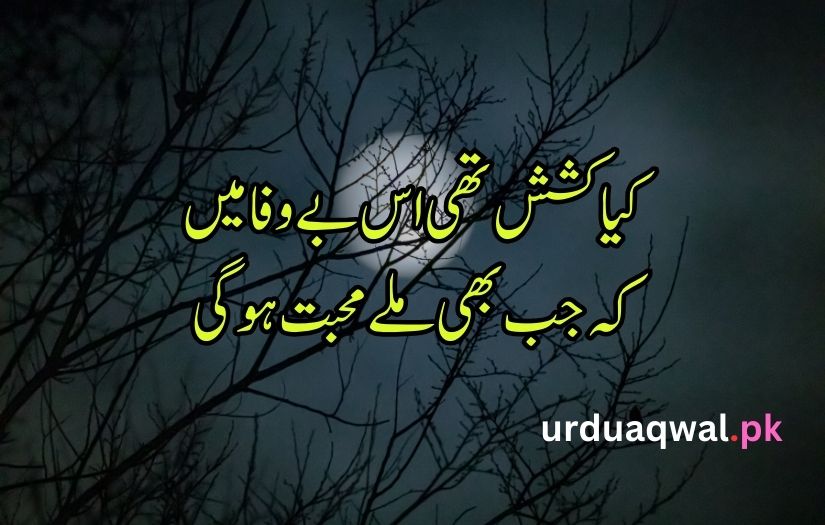 bewafa poetry in urdu text