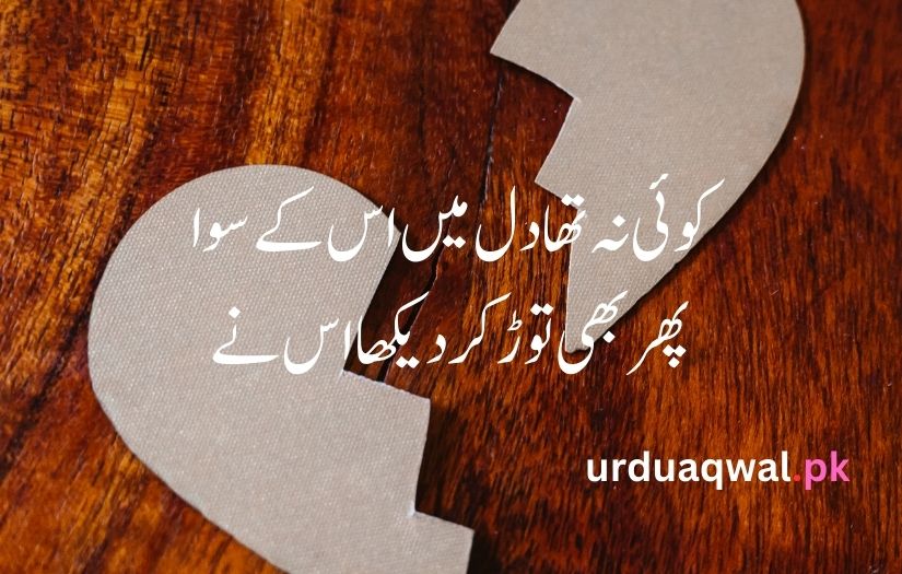 sad poetry in urdu text