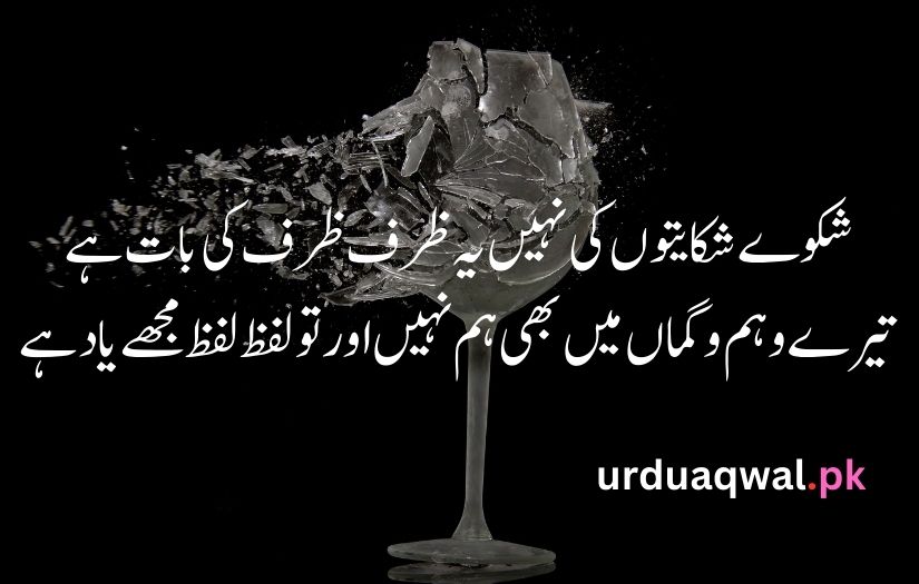 sad poetry in urdu text