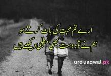 Urdu poetry dosti sad Urdu poetry dosti sad