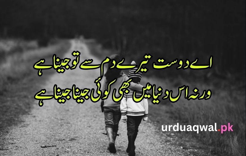 Urdu poetry dosti sad