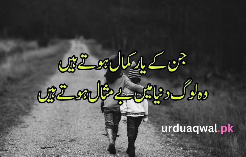 Urdu poetry dosti sad