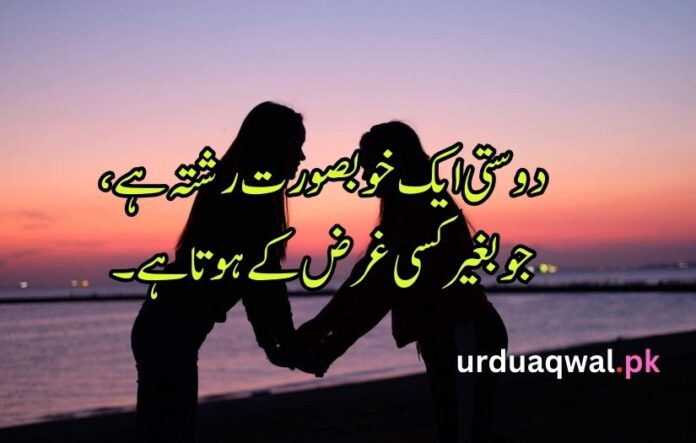 Poetry in urdu on friendship