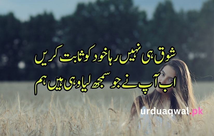 Urdu Saddest Poetry