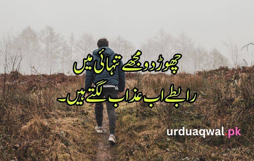 alone Shayari in urdu