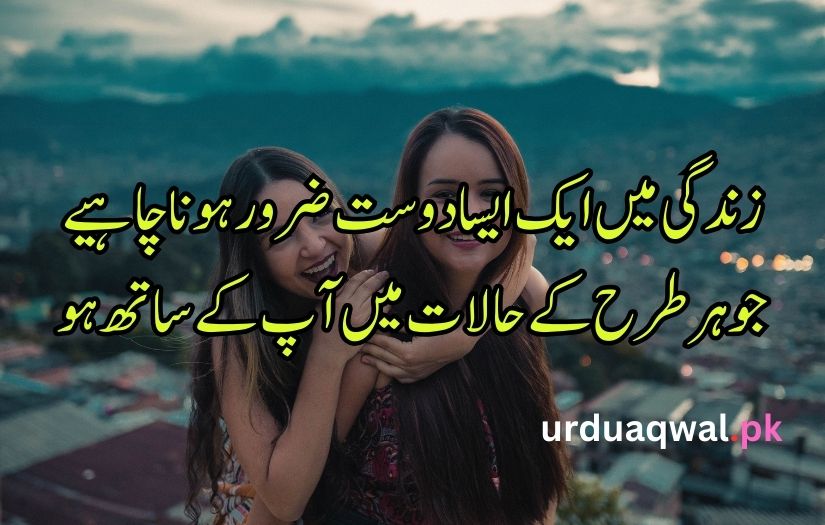 Poetry in urdu on friendship