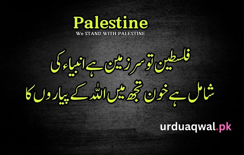 Palestine poetry in Urdu