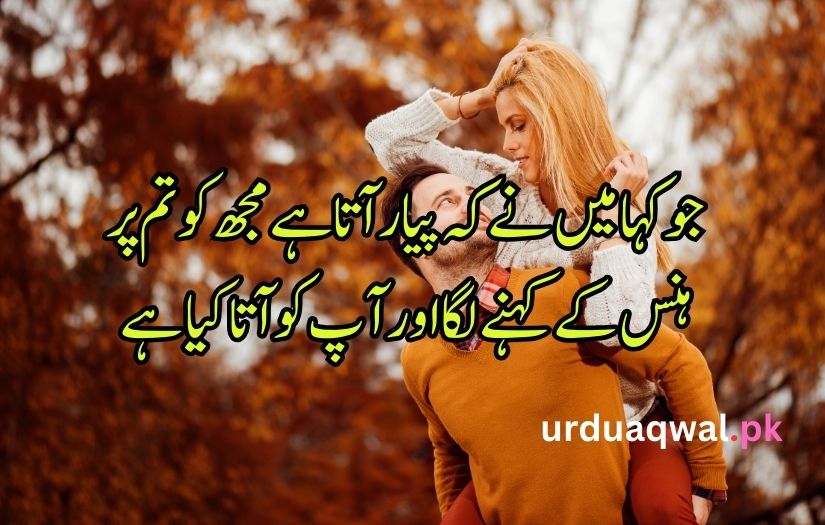 Love Poetry in Urdu text