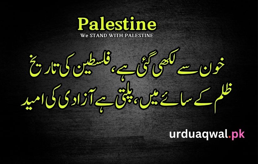 Palestine poetry in Urdu