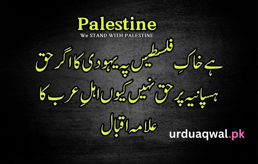 Palestine poetry in Urdu