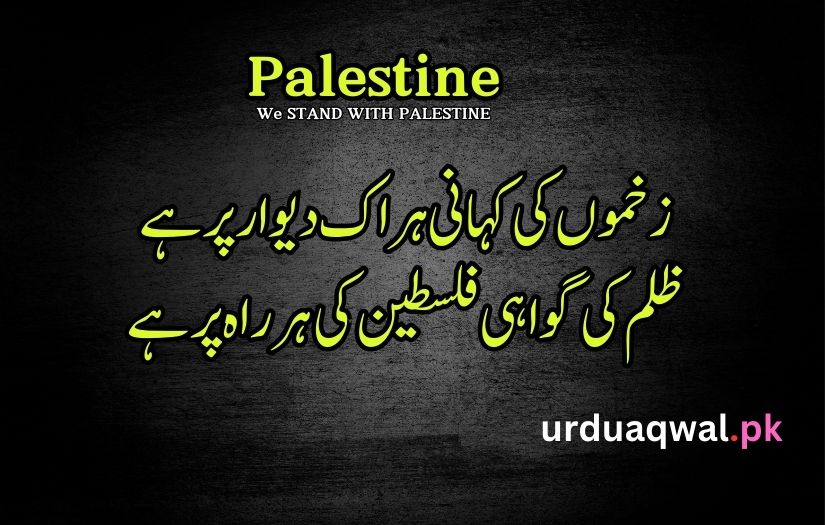 Palestine poetry in Urdu