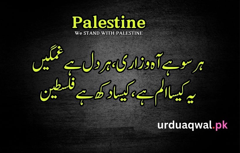 Palestine poetry in Urdu