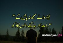 Night poetry in Urdu night poetry in urdu